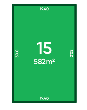 Rosewood Green - St Andrews Release (Stage 1B) Lot 15 Plan