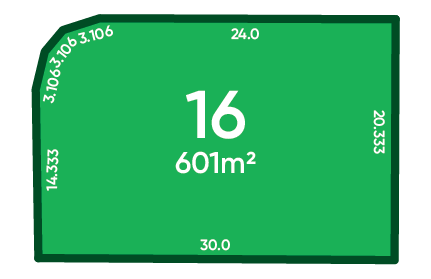 Rosewood Green - St Andrews Release (Stage 1B) Lot 16 Plan
