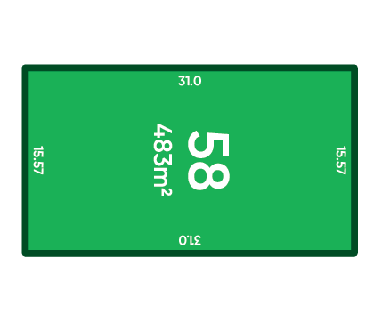 Rosewood Green - St Andrews Release (Stage 1B) Lot 58 Plan